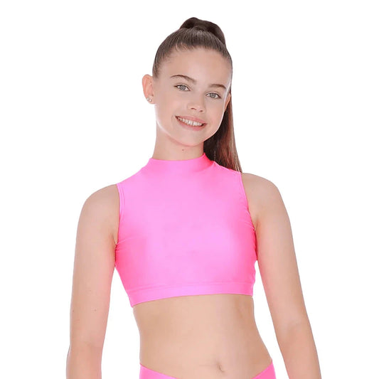 ADFP SLEEVELESS POLO CROP TOP