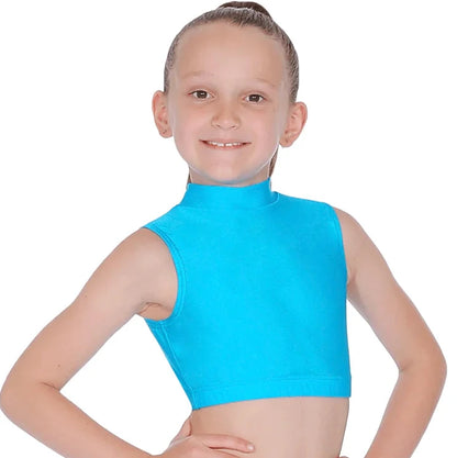 ADFP SLEEVELESS POLO CROP TOP