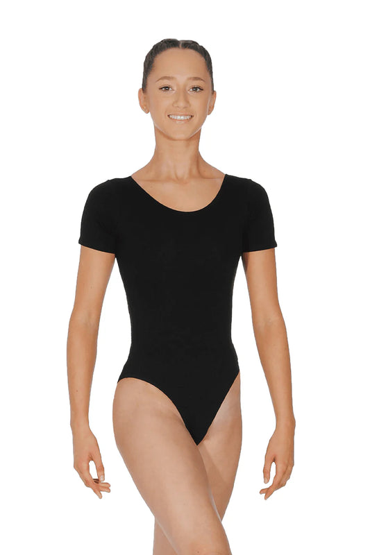 SHORT SLEEVE COTTON LEOTARD