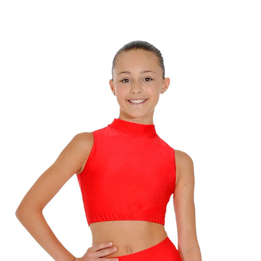 ADFP SLEEVELESS POLO CROP TOP