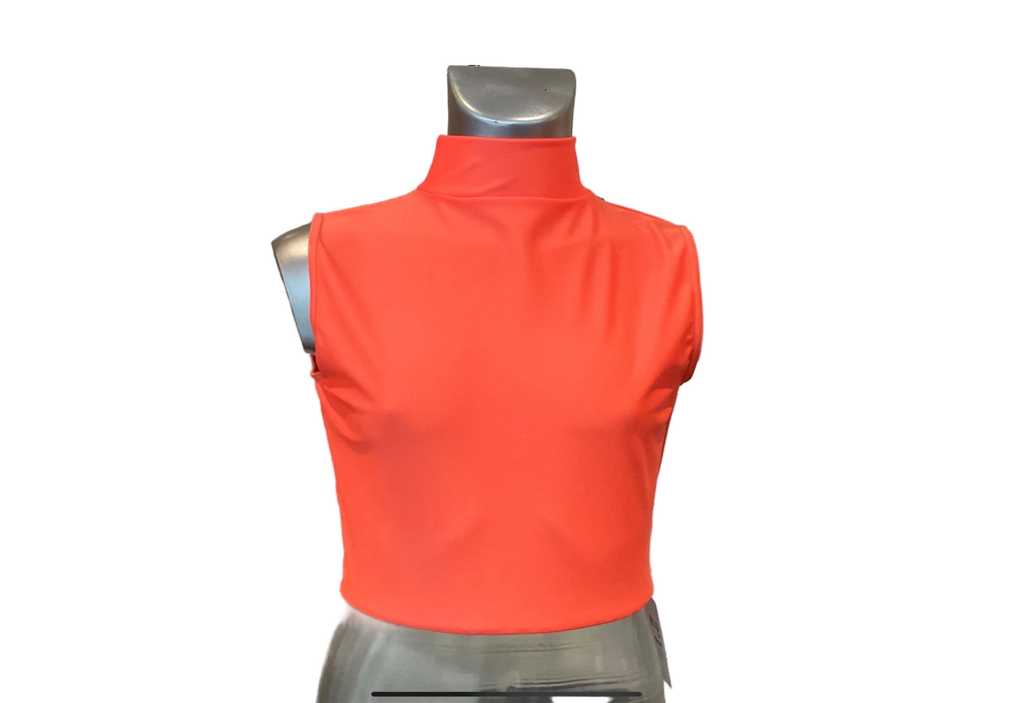 ADFP SLEEVELESS POLO CROP TOP
