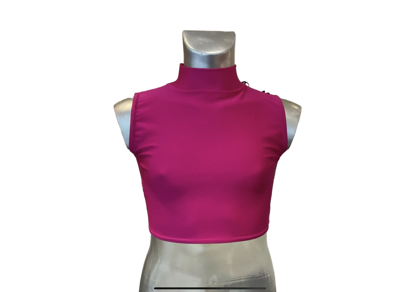 ADFP SLEEVELESS POLO CROP TOP